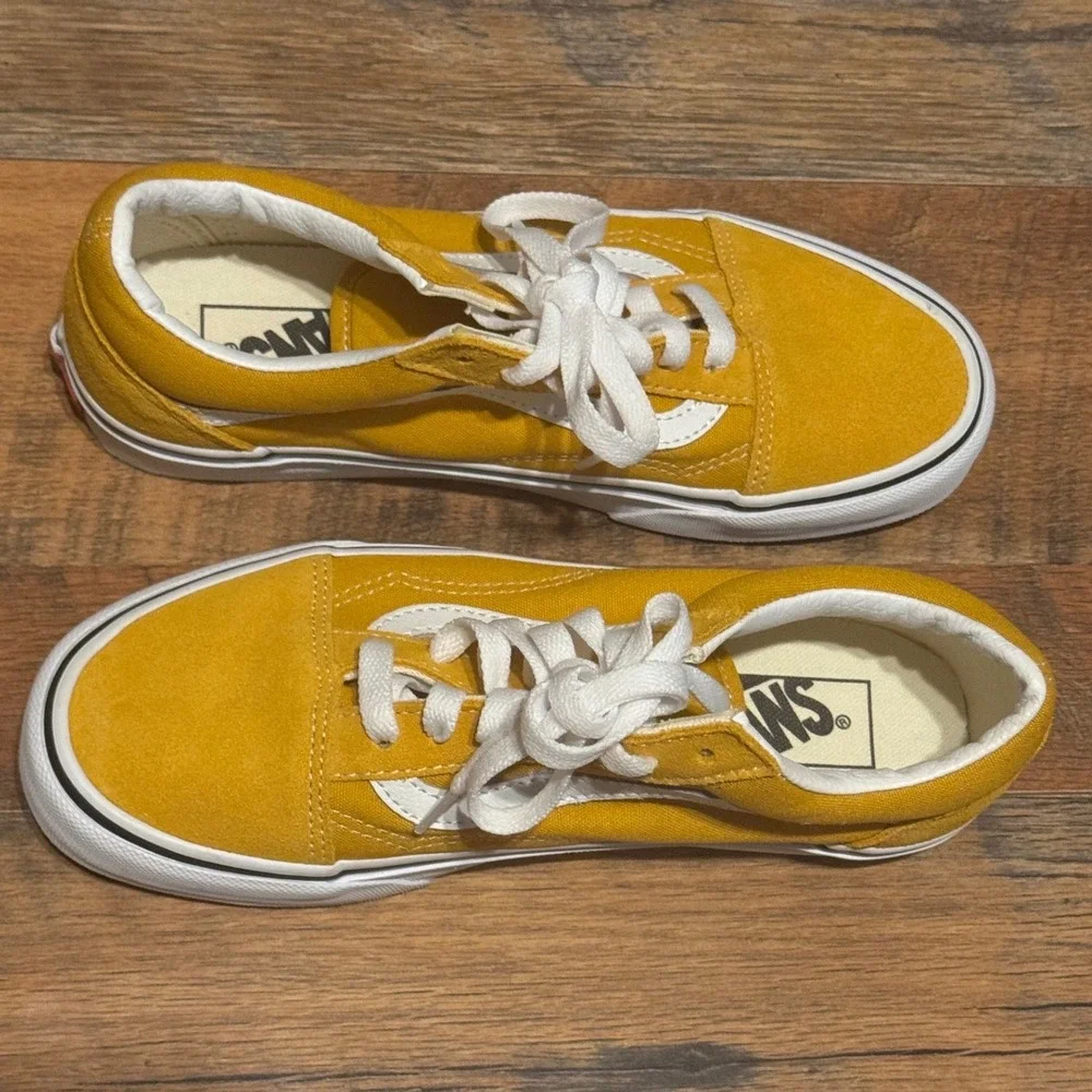 Vans Old Skool Color‎ Theory Golden Yellow Suede Men 5 Women 6.5 New